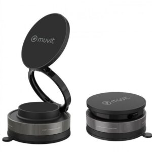 Soporte de Smartphone para Coche Muvit For Change MCCHL0035/ Negro 8426801179509 MCCHL0035 MUV-SOP MCCHL0035