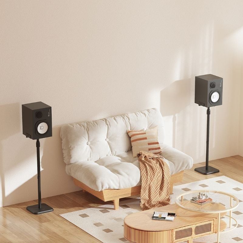 Soporte de Suelo Inclinable/ Giratorio Aisens SPK09U-429 para Altavoces/ hasta 5kg - Imagen 4