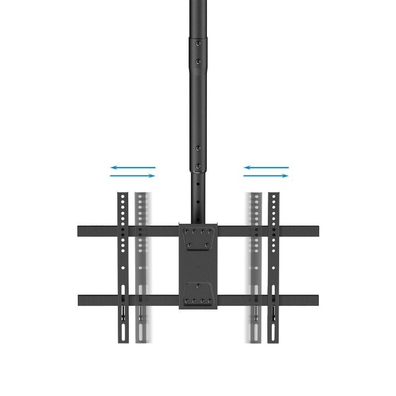Soporte de Techo Giratorio/ Inclinable/ Nivelable TooQ LPCE1186TSLI-B para TV de 43-86"/ hasta 60kg - Imagen 2