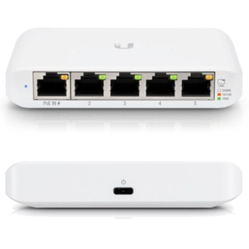 Switch Gestionable Ubiquiti USW-Flex Mini 5 Puertos/ RJ45 10/100/1000 PoE/ Pack 3 uds - Imagen 2