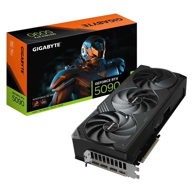TARJETA GRAFICA GIGABYTE RTX 5090 WINDFORCE OC 32G 4719331355838 GV-N5090WF3OC-32GD