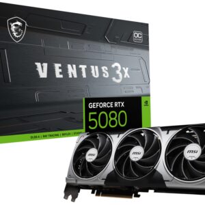 TARJETA GRAFICA MSI GEFORCE RTX 5080 16G VENTUS 3X OC 4711377309219 912-V531-428