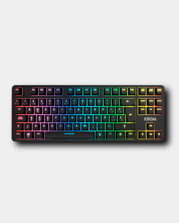 TECLADO KROM KERNEL PRO MINI INALAMBRICO RETROILUMINADO MECANICO NEGRO 8436587975165 NXKROMKERNELPROSP