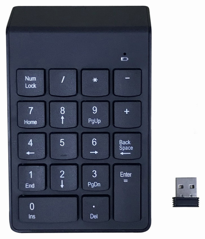 TECLADO NUMERICO GEMBIRD INALAMBRICO NEGRO 8716309124935 KPD-W-02