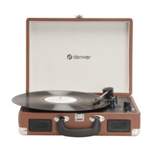 TOCADISCOS DENVER USB CON SOFTWARE DE GRABACION PARA PC MARRON 5706751027680 VPL-120BR