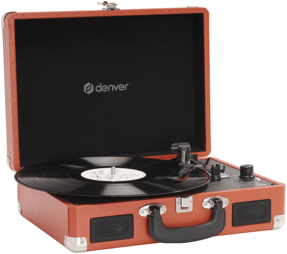 TOCADISCOS DENVER USB CON SOFTWARE DE GRABACION PARA PC ROJO 5706751026324 VPL-120R