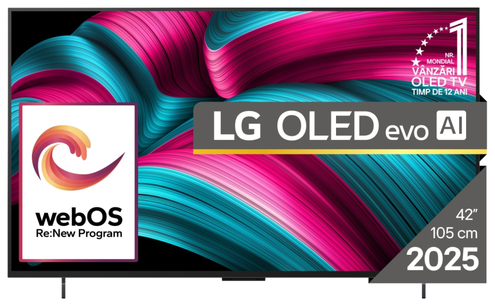 TV LG OLED evo OLED42C51LA 42" 4K DOLBY ATMOS G-SYNC SMART TV 8806096368763 OLED42C51LA.AEU