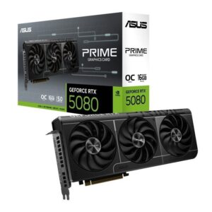 Tarjeta Gráfica Asus Prime GeForce RTX 5080 OC/ 16GB GDDR7 4711387837788 90YV0LX0-M0NA00 ASU-GF PRIME RTX5080 OC 16G