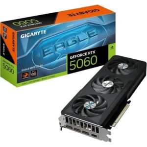 Tarjeta Gráfica Gigabyte GeForce RTX 5060 EAGLE MAX OC/ 8GB GDDR7 4719331356729 9VN5060EX-00-G10 GIG-GF RTX5060 EA M OC 8G