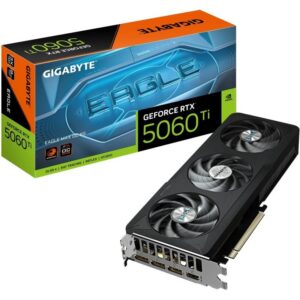 Tarjeta Gráfica Gigabyte GeForce RTX 5060 Ti EAGLE MAX OC/ 8GB GDDR7 4719331356637 9VN506TEX8-00-G10 GIG-GF RTX5060TI EA M OC 8G
