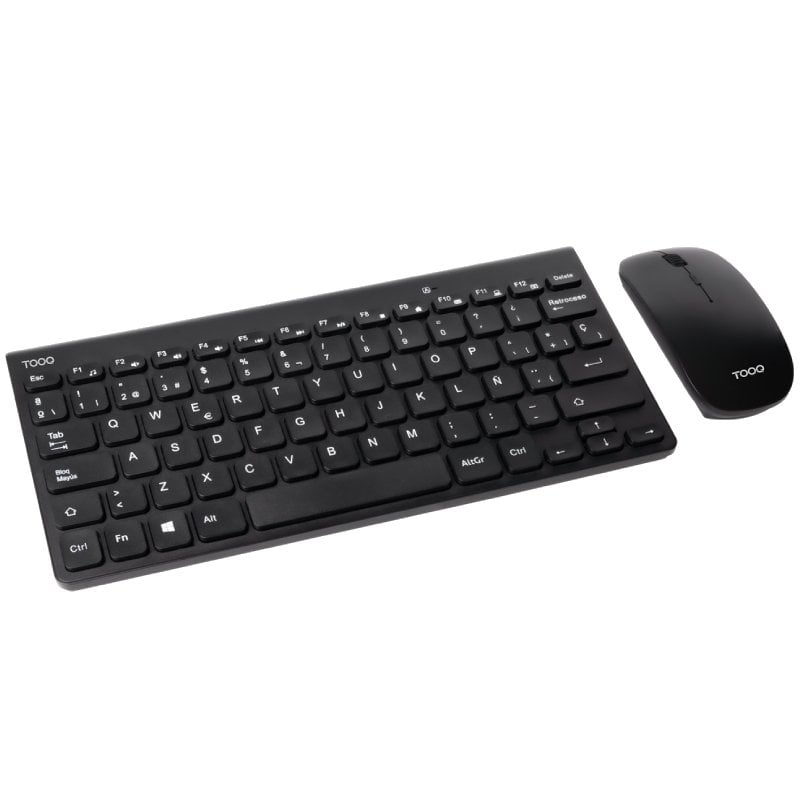 Teclado y Ratón Inalámbricos TooQ TQKMW-3101-B 8433281017580 TQKMW-3101-B TOO-TEC SET TQKMW-3101-B