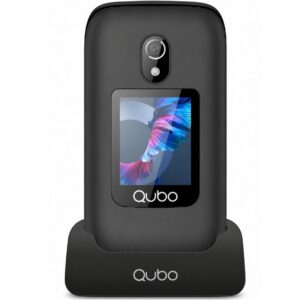 Teléfono Móvil Qubo P-221BKC 4G para Personas Mayores/ Negro 6944762702007 P-221BKC 4G QUB-TEL P-221BKC 4G