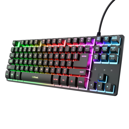 Trust GXT 833 Thado TKL teclado Juego USB QWERTY Español Negro 8713439258882 | P/N: 25888 | Ref. Artículo: 1411726