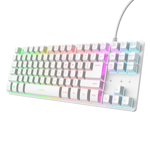 Trust GXT 833W Thado TKL teclado Juego USB QWERTY Español Blanco 8713439258967 | P/N: 25896 | Ref. Artículo: 1411727