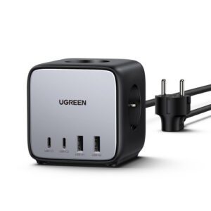 UGREEN ESTACIÓN DE CARGA NEXODE DIGINEST USB C GAN 65 W. 7 EN 1: 3 SALIDAS CA. 2USB C. 2USB A