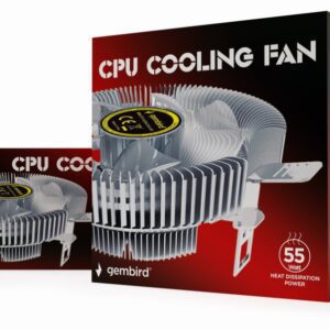 VENTILADOR DE REFRIGERACION GEMBIRD DE CPU 9 CM 55 W LED AZUL 4 PIN 8716309123891 CPU-HURACAN-X40