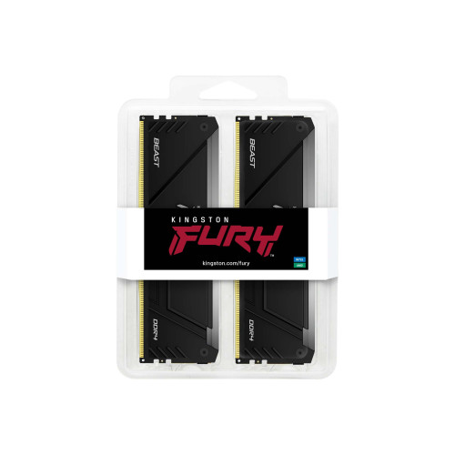 Memoria ddr4 32gb 2x16gb kingston - 3200mt - s - pc4 - 25600 - fury beast rgb - cl16 - Imagen 3