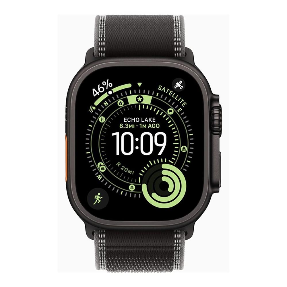 195950610642 | P/N: MF1H4QL/A | Cod. Artículo: DSP0000034429 Smartwatch apple watch ultra 3 gps + cellular 49mm black titanium case black - charcoal trail loop - m - l