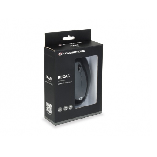 Mouse raton conceptronic regas01b optico - usb - 1200dpi - Imagen 4