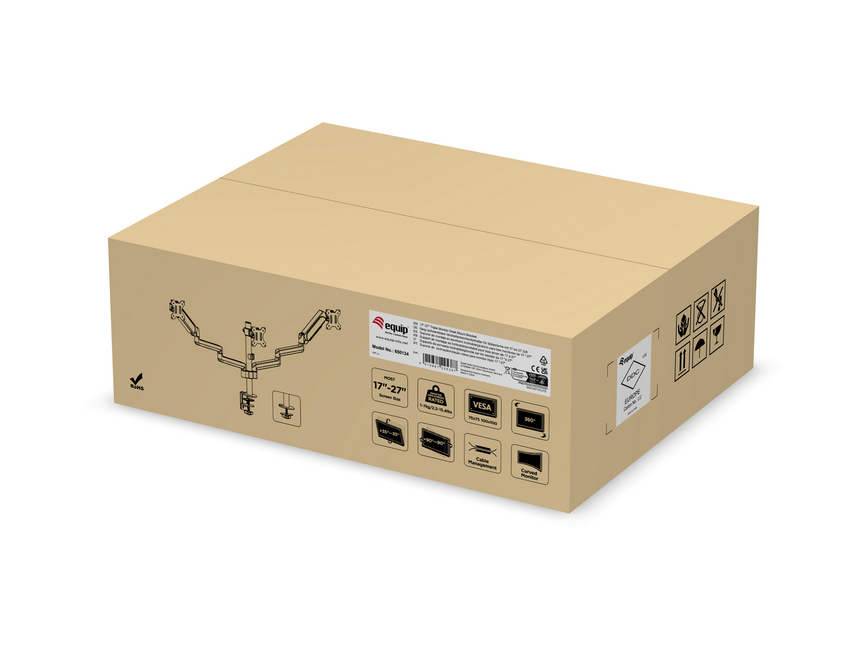 Soporte mesa equip vesa hasta 27 100x100 max 7kg 3 pantallas - Imagen 7