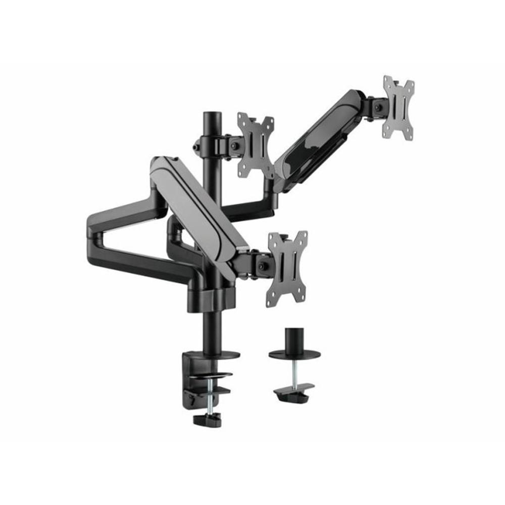 4015867225387 | P/N: 650134 | Cod. Artículo: DSP0000029238 Soporte mesa equip vesa hasta 27 100x100 max 7kg 3 pantallas