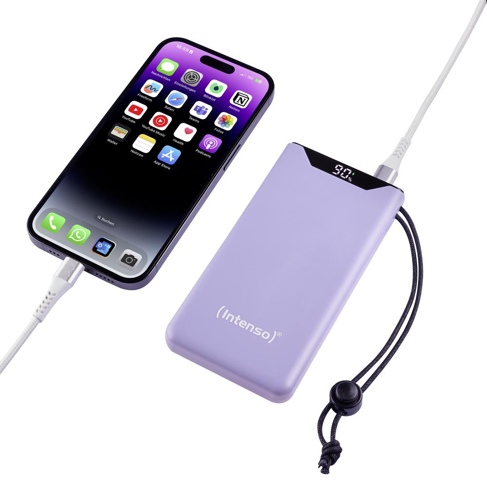 Powerbank intenso f10000 lila 10000 mah - Imagen 5