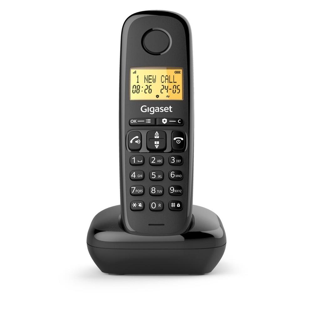 Telefono fijo inalambrico gigaset basic 100 negro - Imagen 2