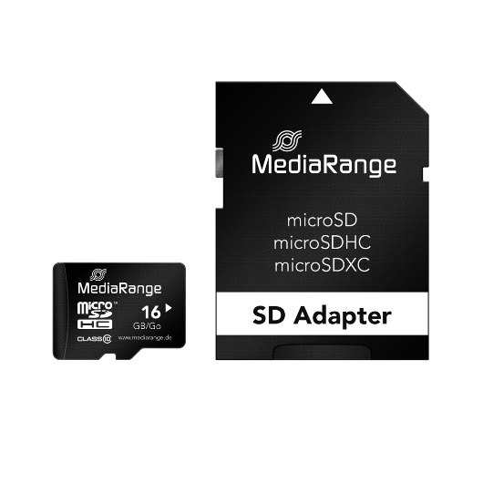 4260283113538 MEM MICRO SDHC 16GB MEDIARANGE + ADAPTADOR SD MR958 A0056165 Mediarange Almacenamiento MR958