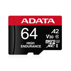 4710273772141 | P/N: AUSDX64GUI3V30SHA2-R | Cod. Artículo: DSP0000042122 Tarjeta memoria micro sd adata high endurance 64gb cl10