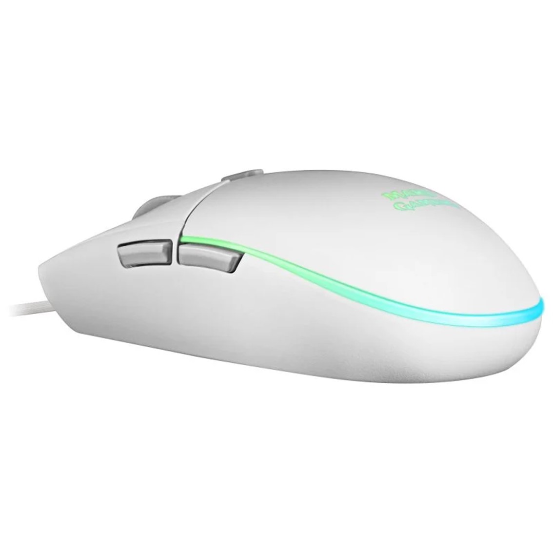 Raton mars gaming mmgw optico usb 6 botones 3200ppp rgb blanco - Imagen 3