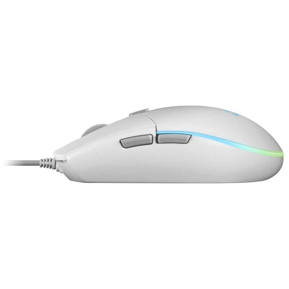 Raton mars gaming mmgw optico usb 6 botones 3200ppp rgb blanco - Imagen 5