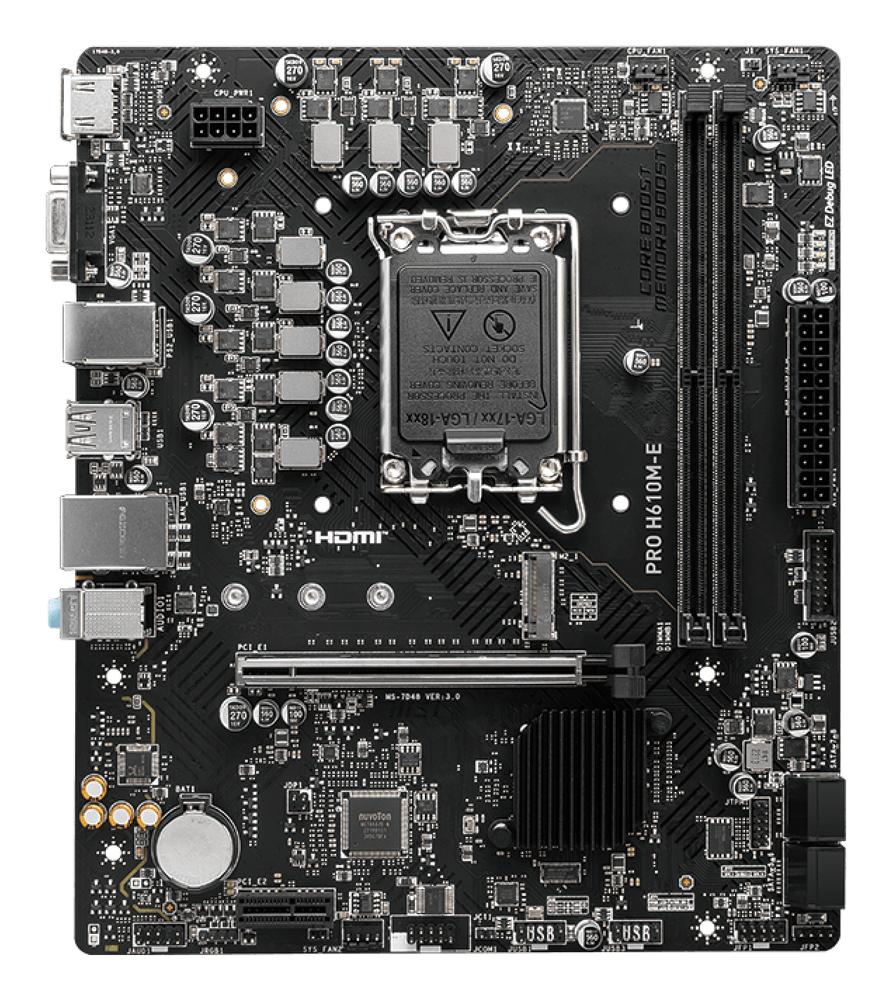 Placa base msi pro h610m - e 1700 ddr5 - Imagen 2