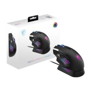 4711377269773 | P/N: S12-4301370-CLA | Cod. Artículo: DSP0000041852 Raton inalambrico gaming msi versa pro negro + dock