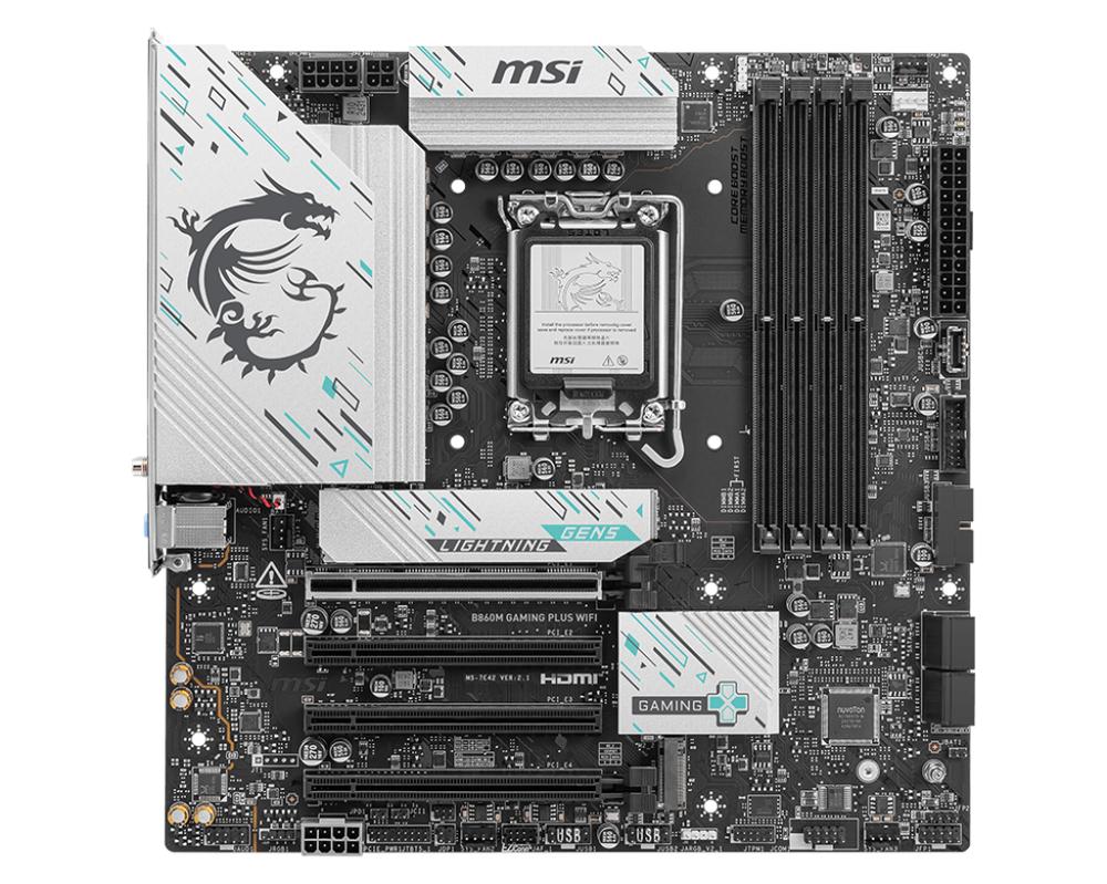 Placa base msi b860m gaming plus wifi matx ddr5 lga 1851 - Imagen 2