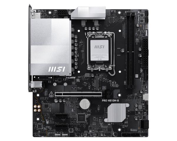 Placa base msi pro pro h810m - b lga 1851 matx - 2x ddr5 - 4x sata3 - Imagen 2