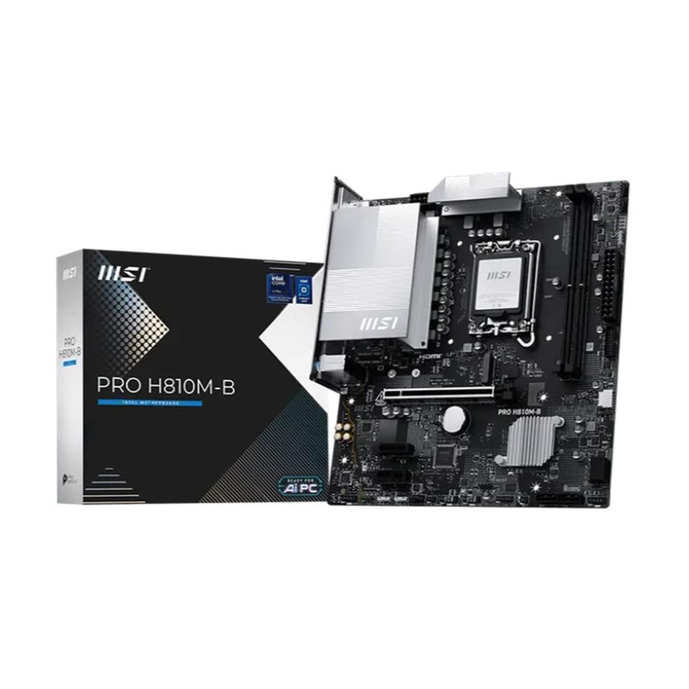 4711377337977 | P/N: 911-7E64-001 | Cod. Artículo: DSP0000033462 Placa base msi pro pro h810m - b lga 1851 matx - 2x ddr5 - 4x sata3