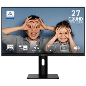 4711377373975 | P/N: 9S6-3PB49H-296 | Cod. Artículo: DSP0000041848 Monitor msi pro mp273up e6 27 pulgadas 4k uhd 60hz