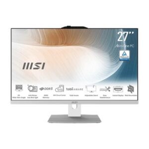 4711377420754 | P/N: 00-AF8232-1423 | Cod. Artículo: DSP0000041826 Ordenador all in one msi modern am272p 1m - 1423eu core 7 - 150u - 16gb - ssd 512gb - 27 pulgadas fhd - w11p