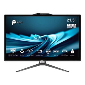 4711377420839 | P/N: 00-AC0152-652 | Cod. Artículo: DSP0000041839 Ordenador all in one msi pro ap222t - 652eu i5 - 14400 - 16gb - ssd 512gb - 22 pulgadas fhd - freedos tactil