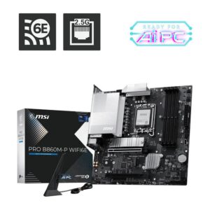 4711377432696 | P/N: 911-7F01-001 | Cod. Artículo: DSP0000041993 Placa base msi pro b860m - p wifi6e lga 1851 matx -  4x ddr5
