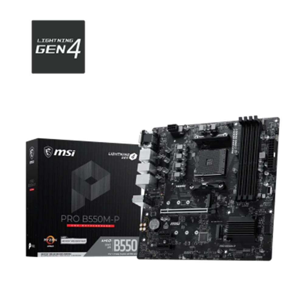 4711377453547 | P/N: 911-7C95-201 | Cod. Artículo: DSP0000041992 Placa base msi b550m - p matx am4 - 4x ddr4