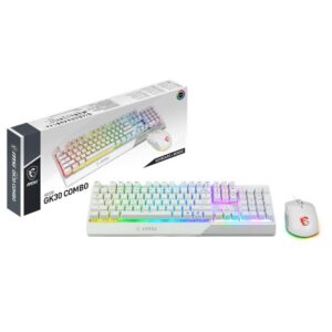 4719072813932 | P/N: S11-04ES305-CLA | Cod. Artículo: DSP0000041842 Teclado + raton gaming msi vigor ck30 blanco