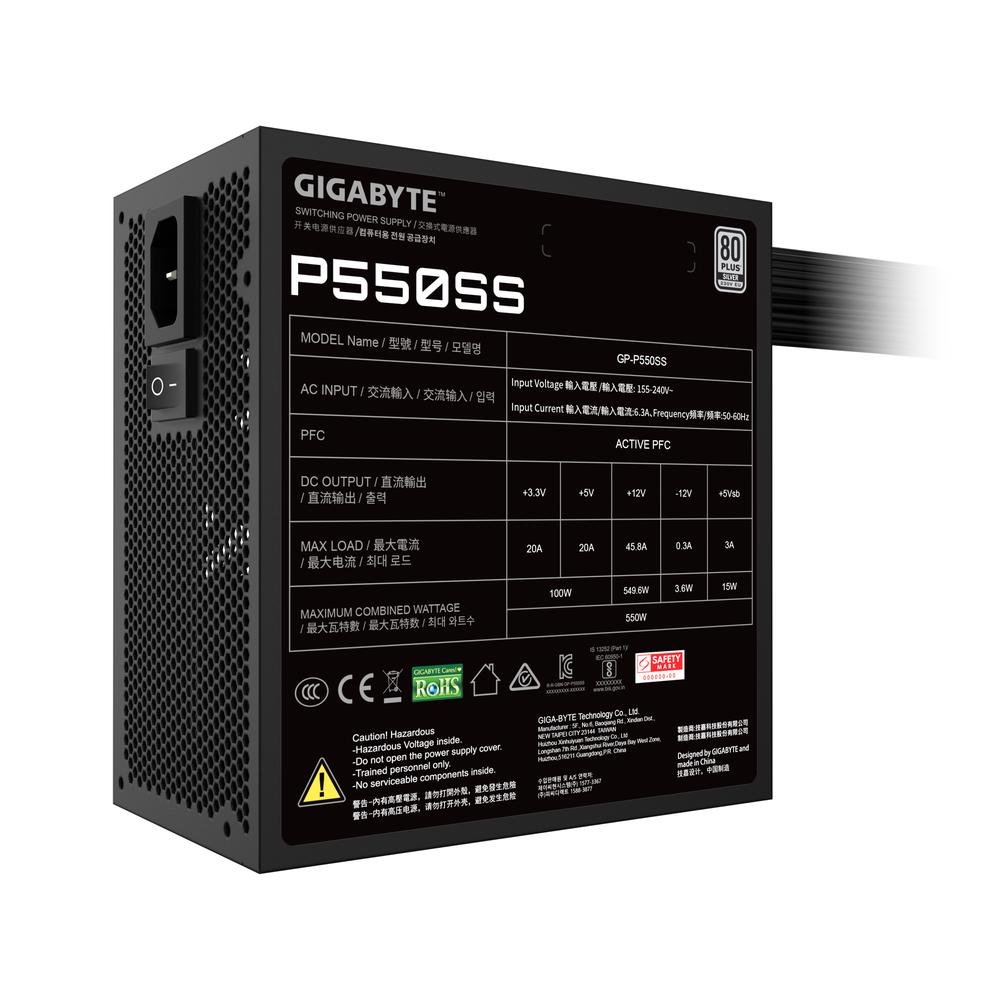 Fuente alimentacion gigabyte gp - pb550 gaming atx 550w - Imagen 6