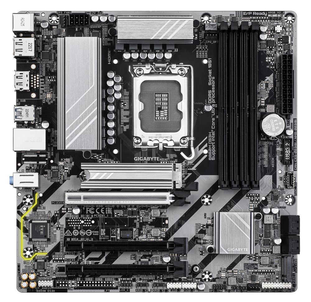 Placa base gigabyte b860m ds3h atx - 4x ddr5 - lga1851 - Imagen 2