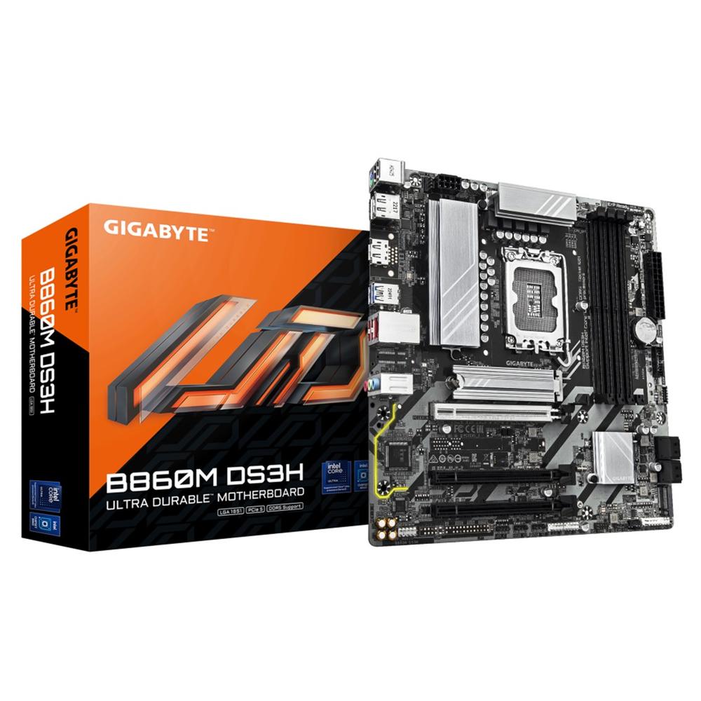4719331866709 | P/N: 9MB86MDS3-00-G10 | Cod. Artículo: DSP0000029134 Placa base gigabyte b860m ds3h atx - 4x ddr5 - lga1851
