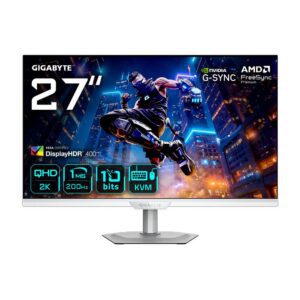 4719331871253 | P/N: 20VM0-M27Q2ICWT-1EKR | Cod. Artículo: DSP0000042000 Monitor gaming gigabyte m27q2 qd ice 27 pulgadas qhd 200hz