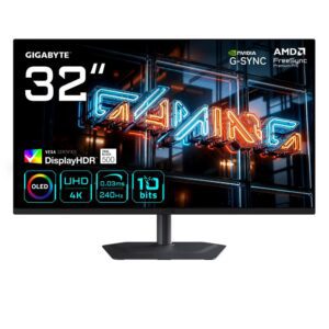 4719331876715 | P/N: 20VM0-MO32U24BT-1EKR | Cod. Artículo: DSP0000042003 Monitor gaming gigabyte mo32u24 31.5 pulgadas 4k uhd 240hz