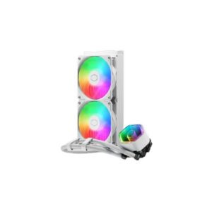 4719512154847 | P/N: MLW-D24M-A18PA-RW | Cod. Artículo: DSP0000042139 Kit refrigeracion liquida cooler master masterliquid 240 core ii argb 2x 120mm blanco