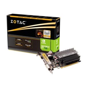 4895173605352 | P/N: ZT-71115-20L | Cod. Artículo: DSP0000042148 Tarjeta grafica zotac gt 730 zone edition 4gb ddr3 -  dl - dvi -  hdmi -  vga