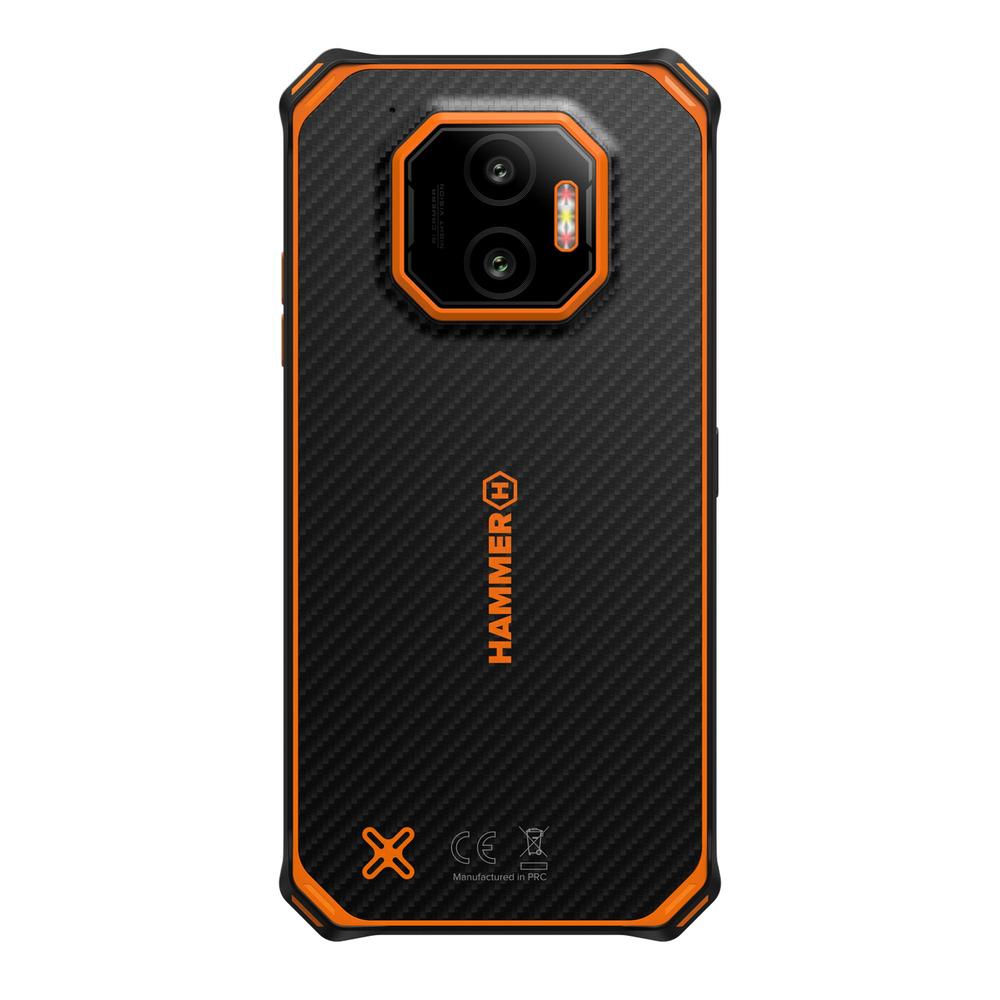 Movil rugerizado hammer energy x2 5g 6 - 128gb negro - naranja - Imagen 3